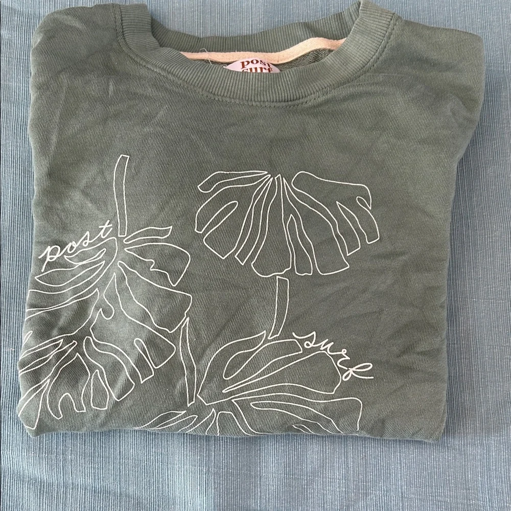 Olive Green Sweatshirt - Picture 2 of 3